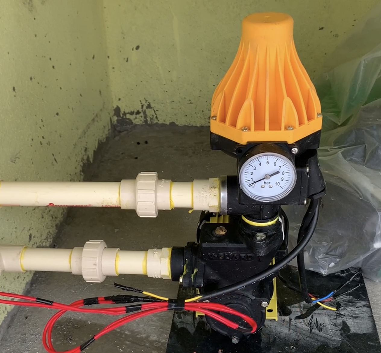 pressure pump setup setup